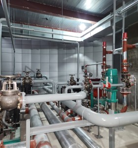 부산 범일동 현장 - - 벽체배수판(불연 칼라강판 시공)